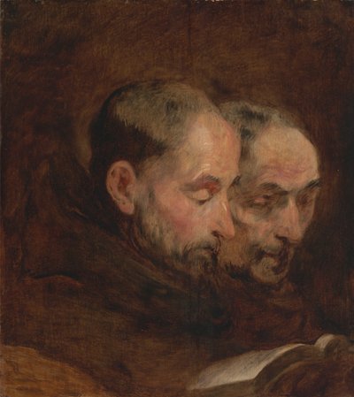 A Copy after a Painting Traditionally Attributed to Van Dyck of Two Monks Reading by Unknown artist