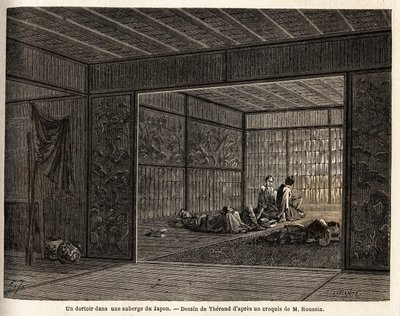 A Dormitory in an Inn in Japan by Unknown artist