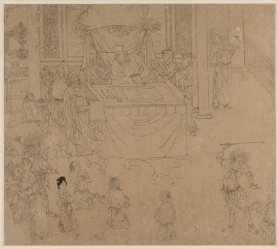 Album of Daoist and Buddhist Themes: Kings of Hells: Leaf 35 by Unknown artist