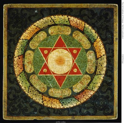 Altar Table with Mandala of Female Tantric Enlightened Being (Vajrayogini) by Unknown artist