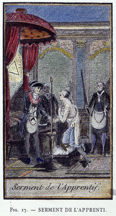Apprentice Oath - from an engraving from the 