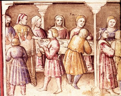 Banquet Scene in a Rich Mansion of Padua by Unknown artist