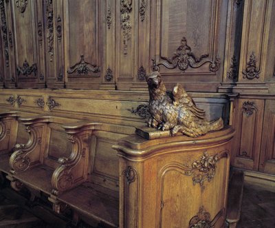 Baroque Architecture: Wooden Stall Representing an Eagle, Attribute of Saint John by Unknown artist