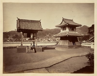 Bell Tower and Drum Tower at Jinso-ji Temple by Unknown artist