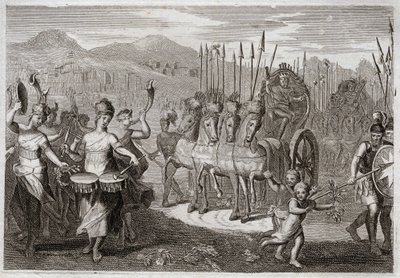 Bible of Royaumont, Old Testament: Triumph of David by Unknown artist