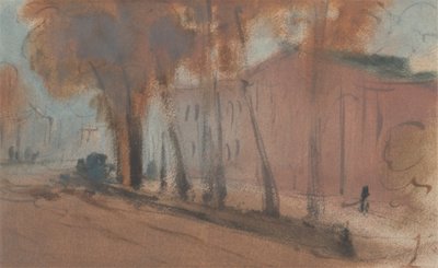 Building with Trees by Unknown artist