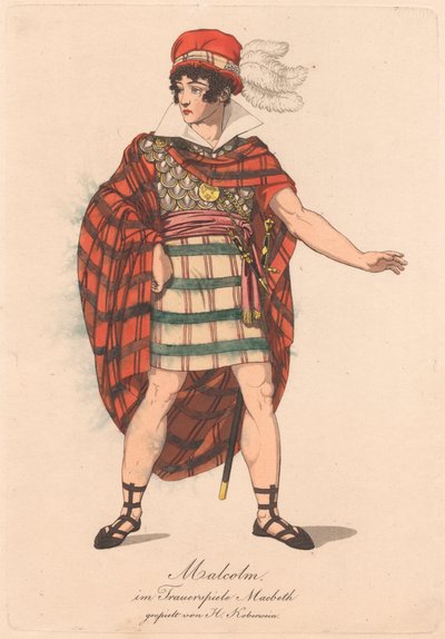 Characters from a German Production of Macbeth (one of six etchings) by Unknown artist