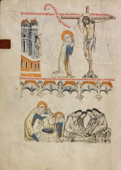 Christ Blessing Saint Hedwig; Saint Hedwig Washing Her Grandson