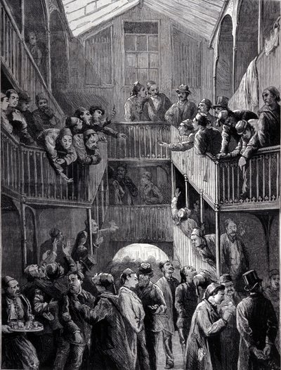 Constantinople: the stock exchange in the suburb of Galata in 1878 by Unknown artist