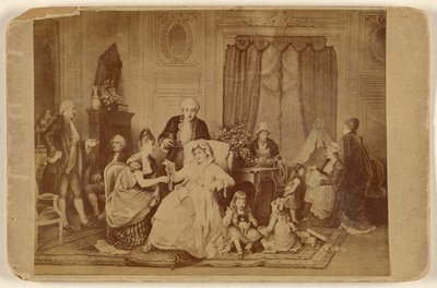 Copy of an Unknown Work of Art: A Woman Seated, with Foot on a Pillow, Being Served by Unknown artist