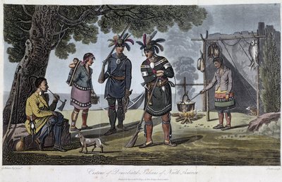 Costumes of Domiciliated Indians of North America, by Heriot, George (1766-1844) by Unknown artist