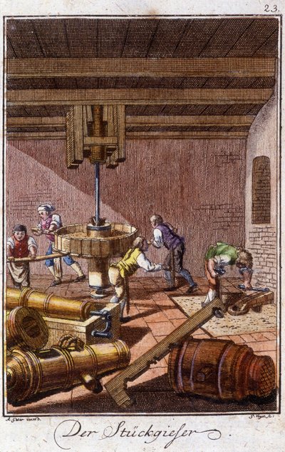Craft Craft: The Cannon Smelters in Their Workshop by Unknown artist