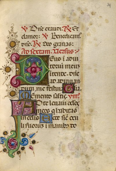 Decorated Initial D; Decorated Initial A by Unknown artist