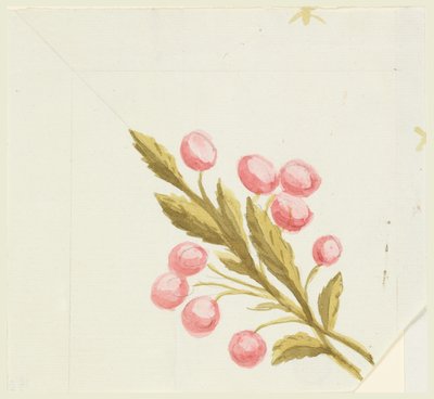 Design for Corner Motif for Woven or Embroidered Border by Unknown artist