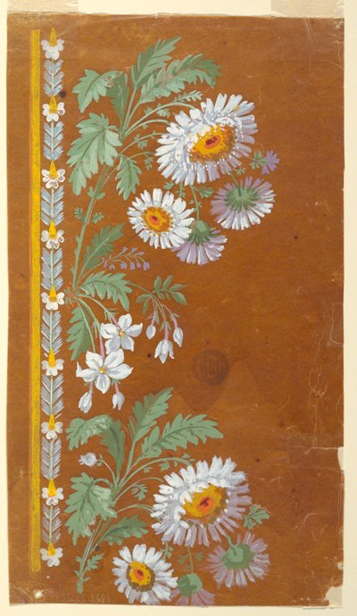 Design for an Embroidery Border by Unknown artist