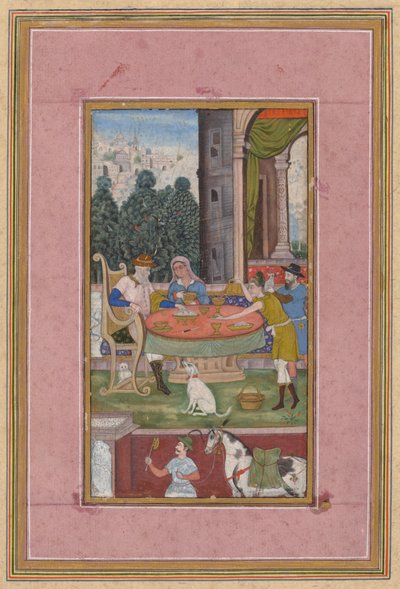 Dining Scene with European Elements by Unknown artist