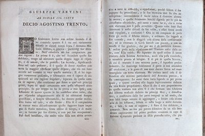 Double page from a music treaty by Giuseppe Tartini by Unknown artist
