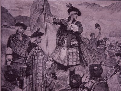 Earl of Mar raises Jacobite standard in 1715 by Unknown artist