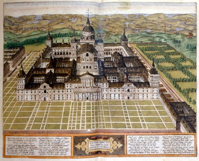 Engraving Representing the Palace of the Escorial in Spain by Unknown artist