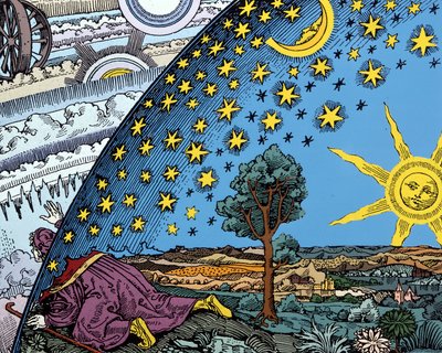 Fantastic Representation of the World System in the Middle Ages by Unknown artist