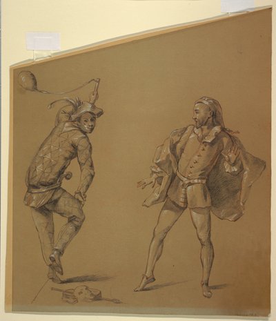 Figure Studies for a Design of a Clavichord Cover by Unknown artist