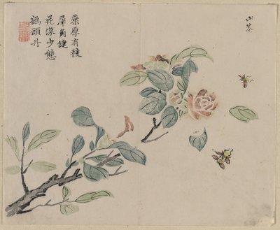 Flowering Branch with Bees by Unknown artist