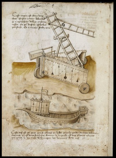 Fortress Approach and Ship by Unknown artist