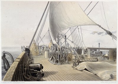 Forward deck cleared for the final attempt at grappling, August 11th 1858 - in 