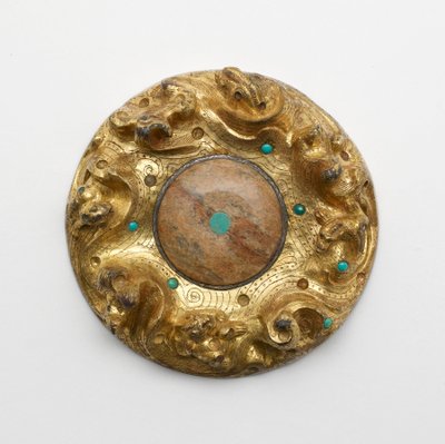 Gilt Bronze Plaque with Animals in a Landscape by Unknown artist