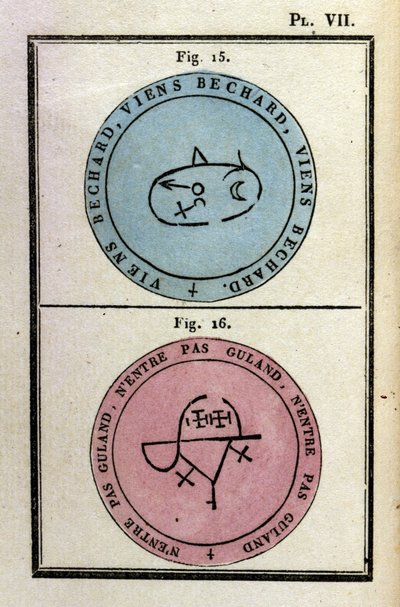 Grimoire of Pope Honorius used to summon demons. Edition of 1760 by Unknown artist