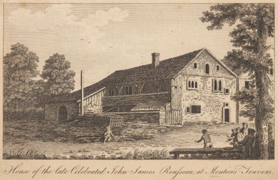 House of the Late Celebrated John James Rousseau, at Moutiers-Travers by Unknown artist