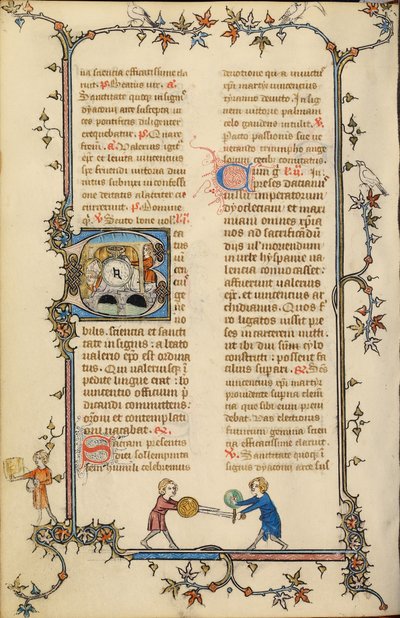 Initial B: Vincent Tied to a Millstone and Thrown into the Water by Unknown artist