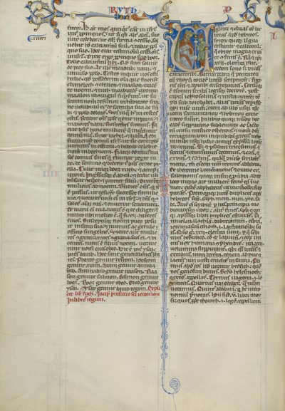 Initial V: Servant Bringing a Cup to a King by Unknown artist