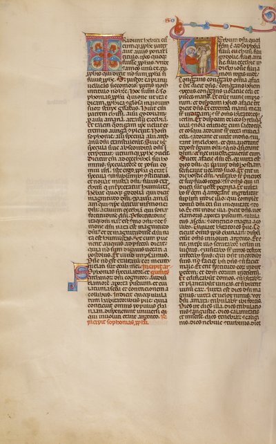 Initial V: Zephaniah Pointing to a Child by Unknown artist