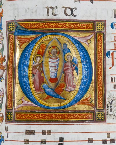 Initial letter of a page belonging to an illuminated codex by Unknown artist