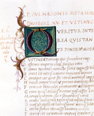 Metamorphoses of Ovid. 15th century manuscript by Unknown artist