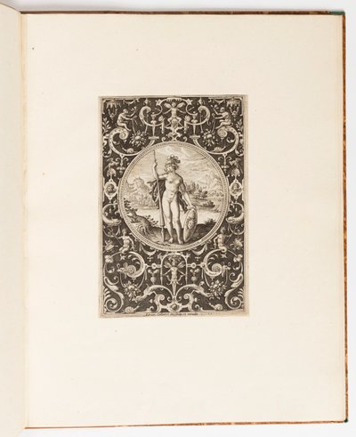 Minerva, Plate from a Suite of 6 Ornamental Designs with the Judgement of Paris by Unknown artist
