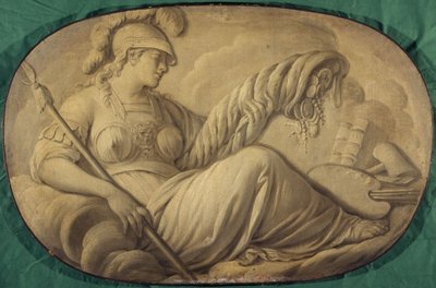 Minerva or Abundance Favoring the Arts (allegory, decorative painting for the Hôtel La Rivière then Canillac) by Unknown artist