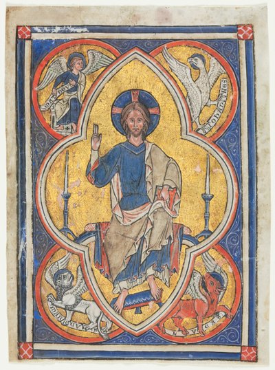 Christ in Majesty with Symbols of the Four Evangelists by Unknown artist