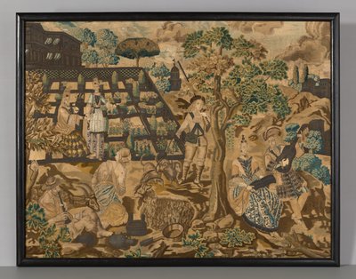 Needlework Panel by Unknown artist