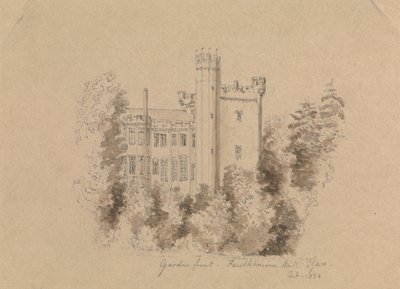 Part of a Castle Surrounded by Trees by Unknown artist