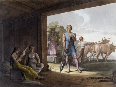 Paternalistic colonization by Jesuits using the know-how of the Tupi Guaranis Indians in Paraguay by Unknown artist