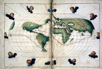 Planisphere (or World Map) by Unknown artist