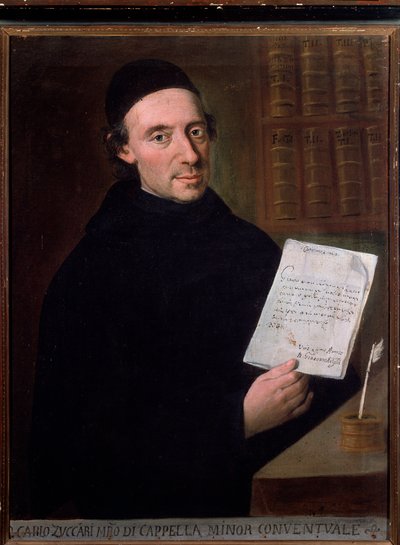 Portrait of Carlo Zuccari (1704-1792) Italian composer and violinist by Unknown artist