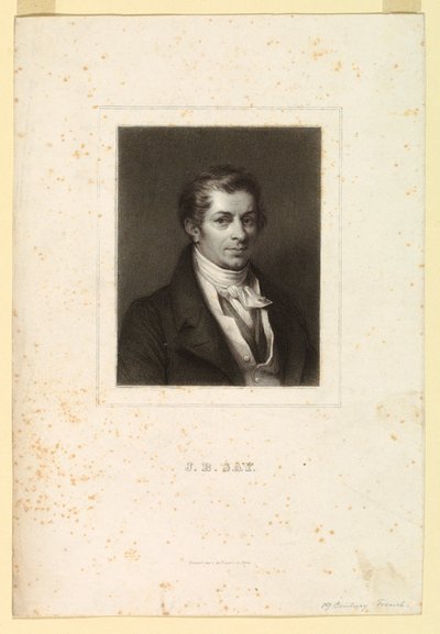 Portrait of J.B. Say by Unknown artist