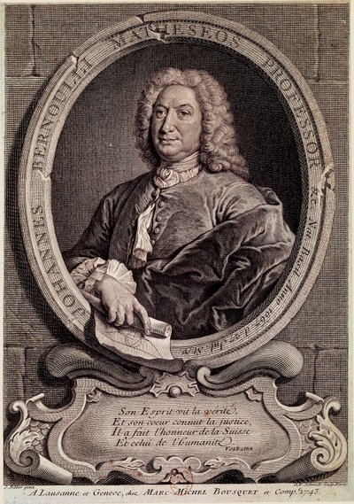 Portrait of Johann Bernoulli, Swiss mathematician and physicist by Unknown artist