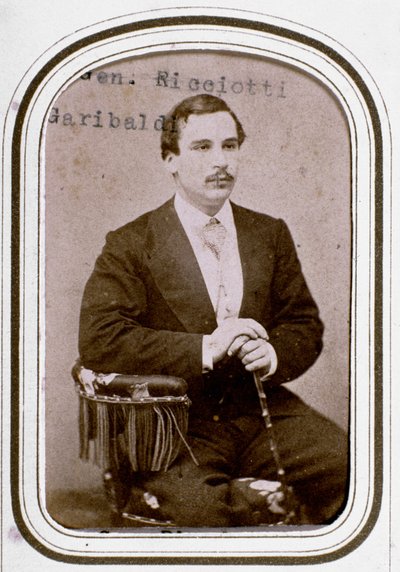 Portrait of Ricciotti Garibaldi, son of Giuseppe Garibaldi and Anita by Unknown artist
