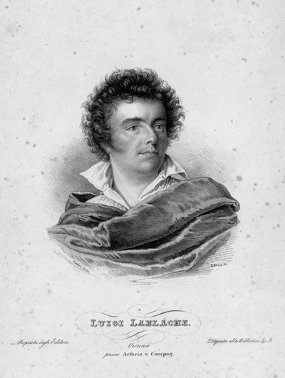 Portrait of the French Opera Singer Luigi Lablache (1794-1858) by Unknown artist