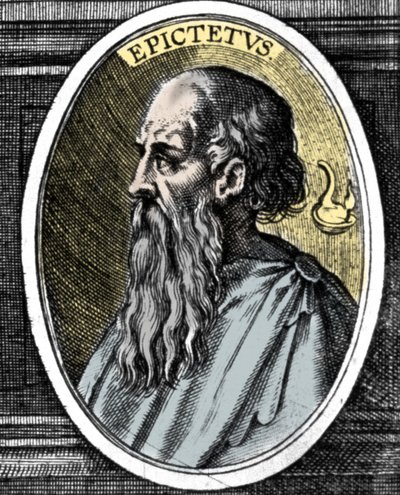 Portrait of the philosopher Epictetus (around 50 - 125/130) of the Stoic school. by Unknown artist
