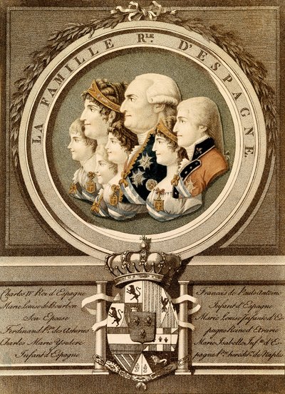 Portrait of the royal family of Spain: King Carlos IV by Unknown artist